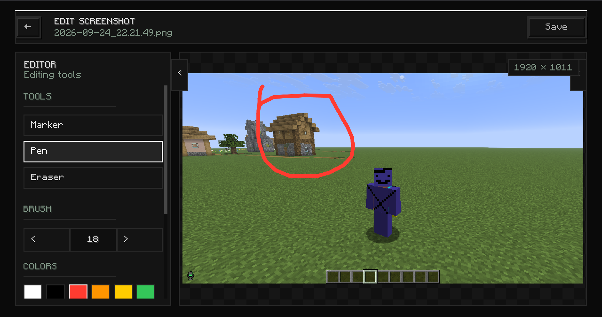 Pawn edit screenshot screen