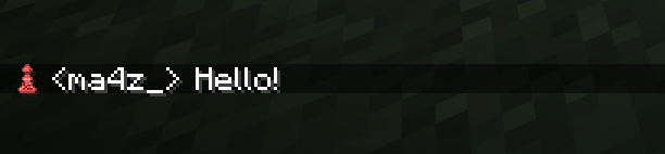 Pawn voice icon beside a nametag