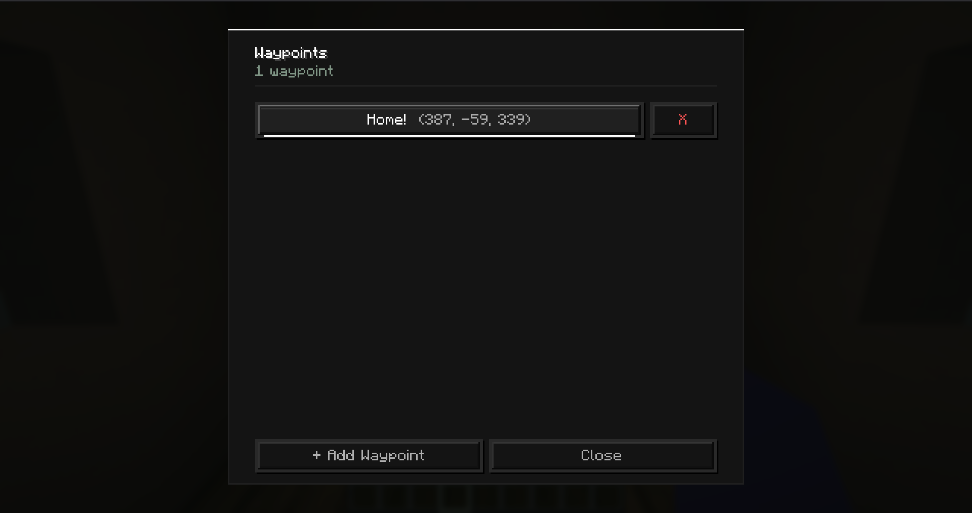 Pawn waypoints tab
